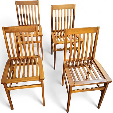 4 Milano Chairs by Aldo Rossi for Molteni, 1987