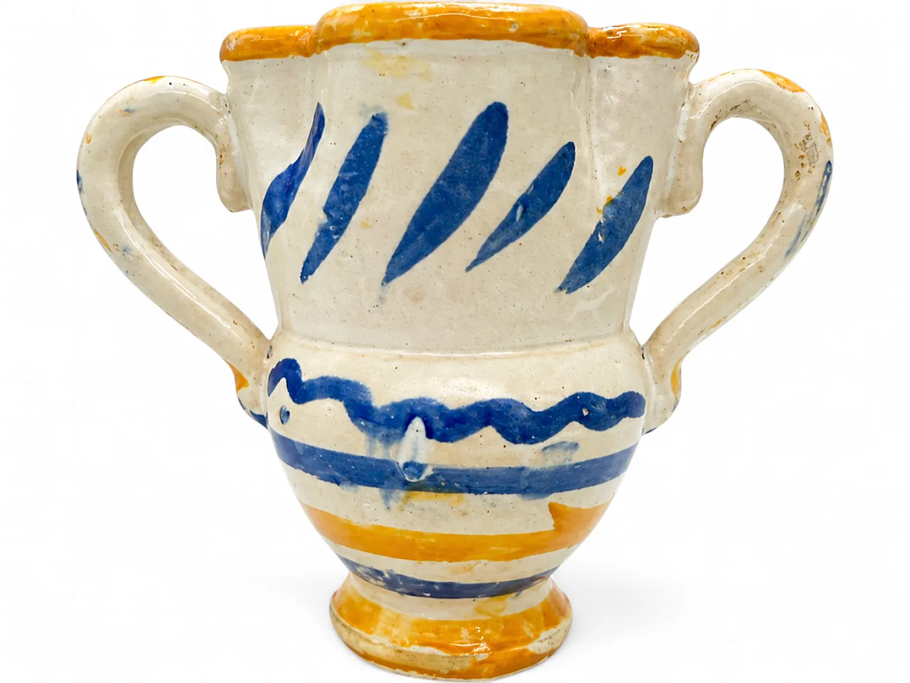 Ancient majolica jug from the 19th century. 10
