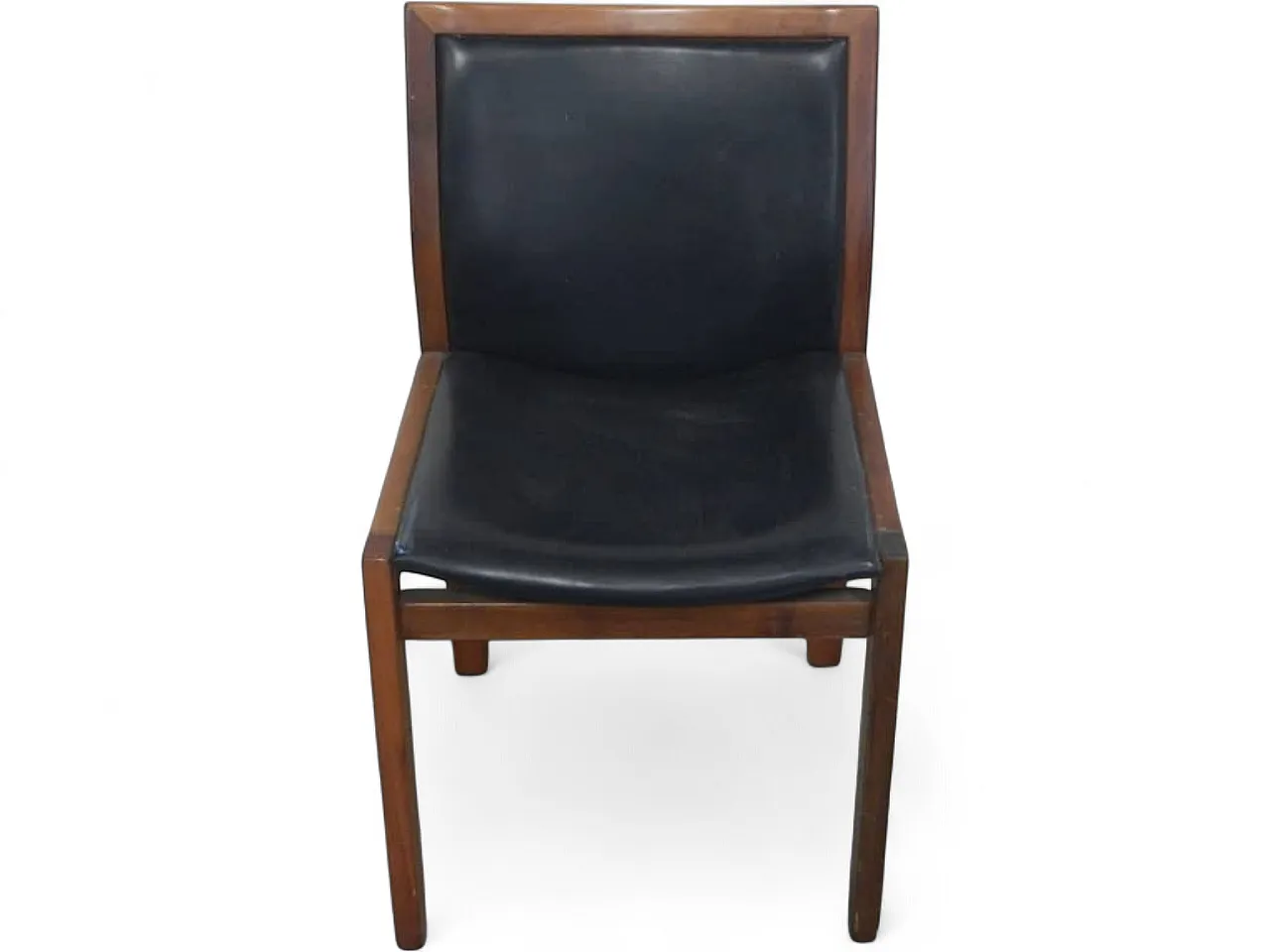 Black imitation leather chair 1980 10