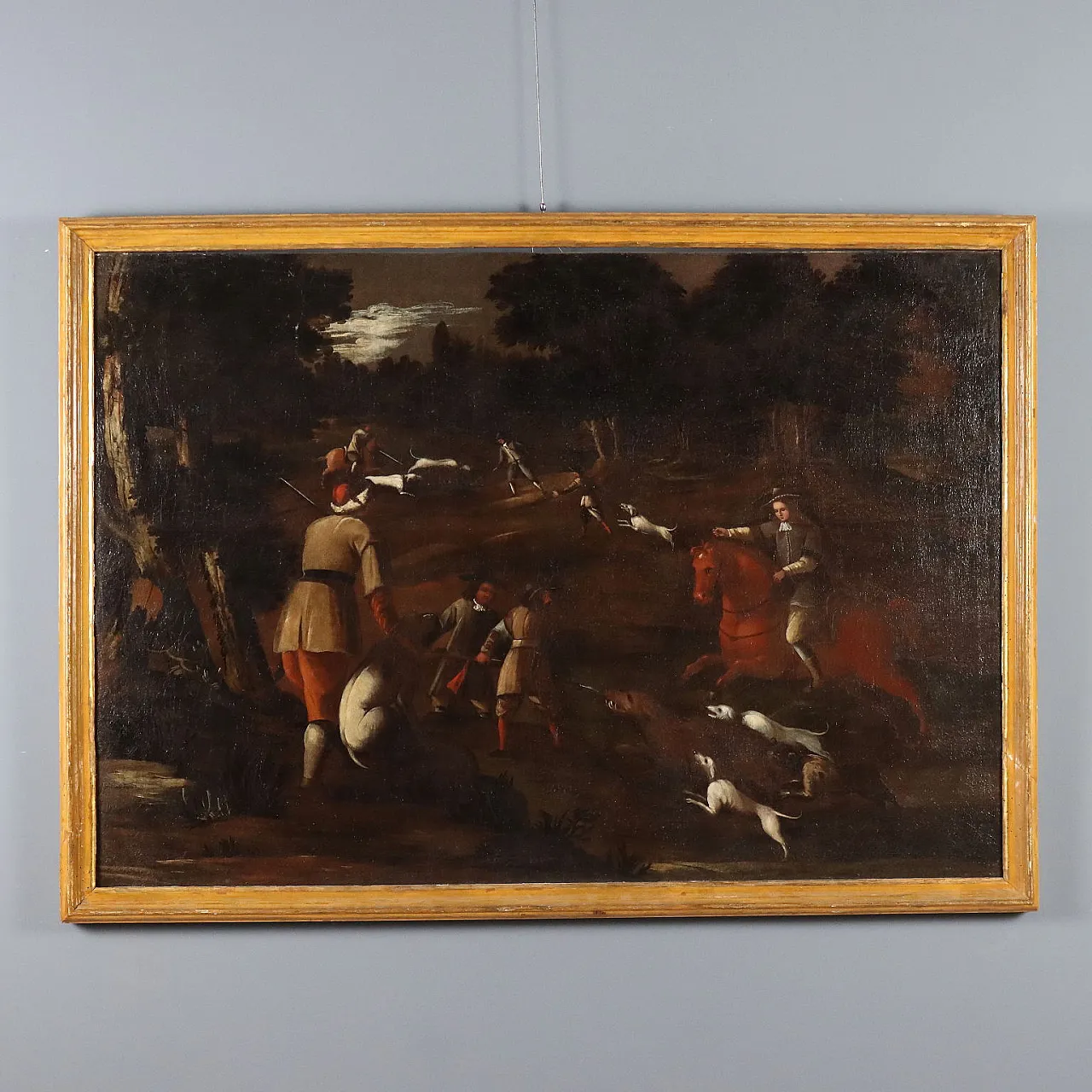 Scena di Caccia, olio su tela, '700 1