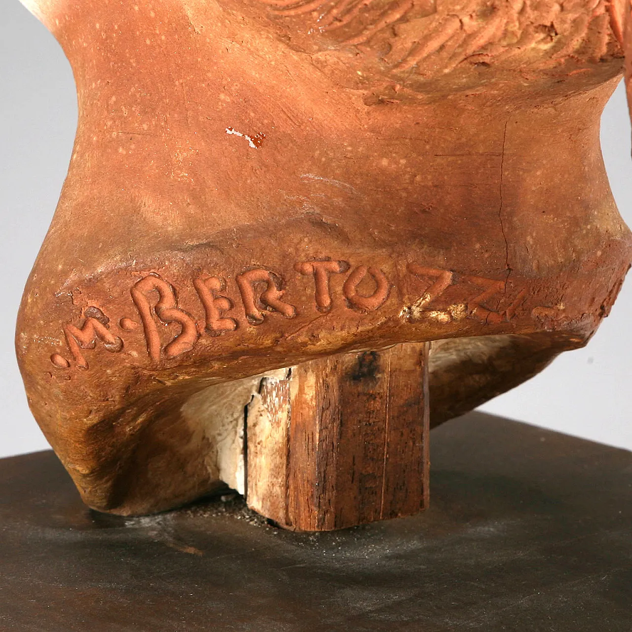 Mario Bertozzi Terracotta Girl's Head, 20th century 9