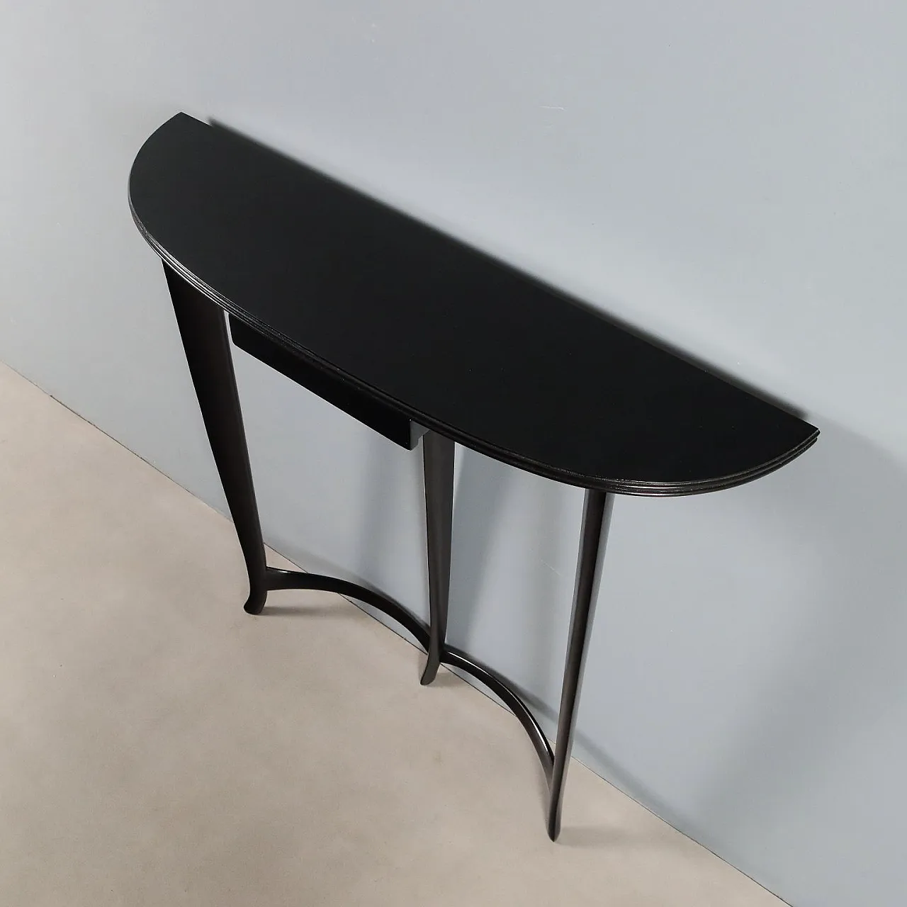 Wooden console, 1950s 8