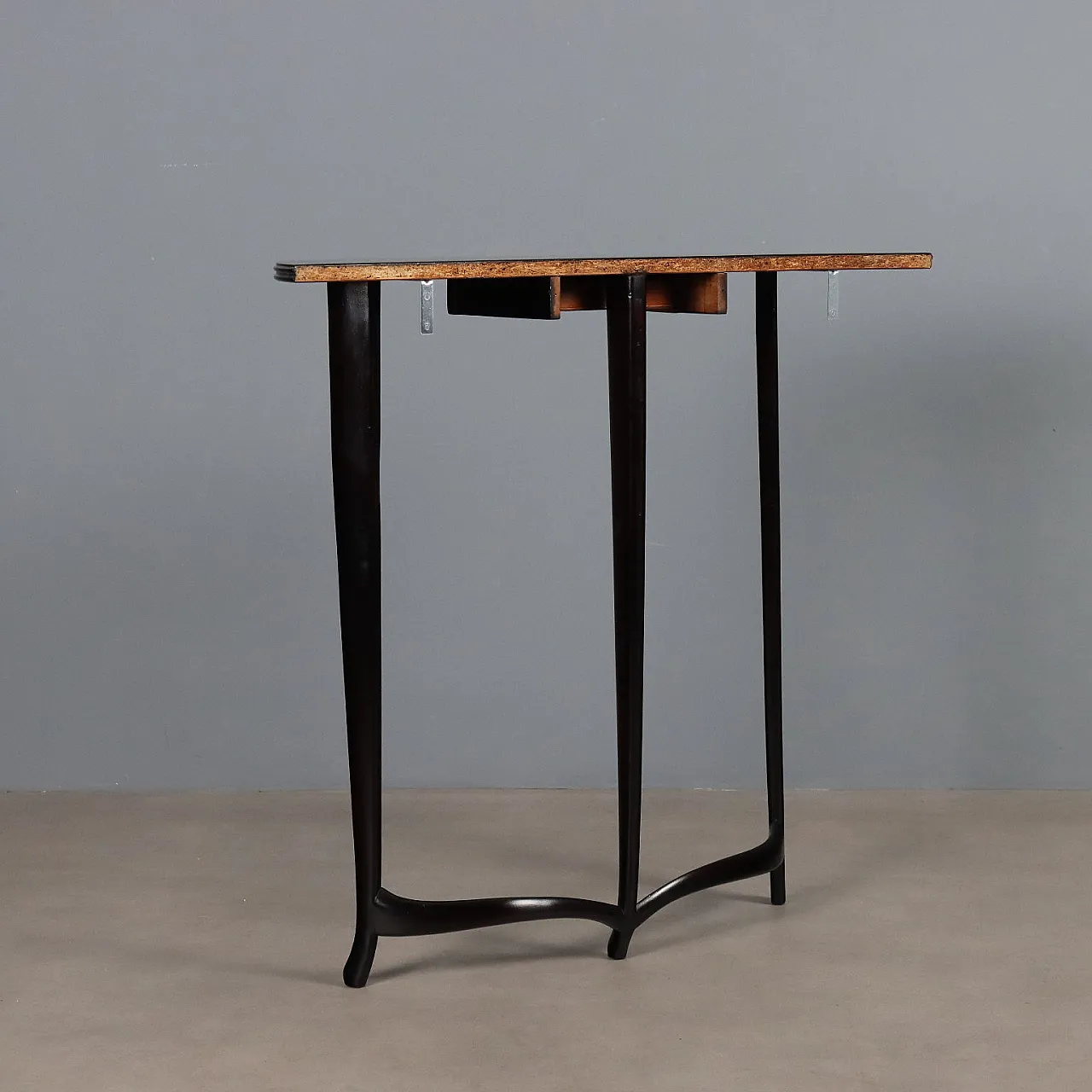 Wooden console, 1950s 10