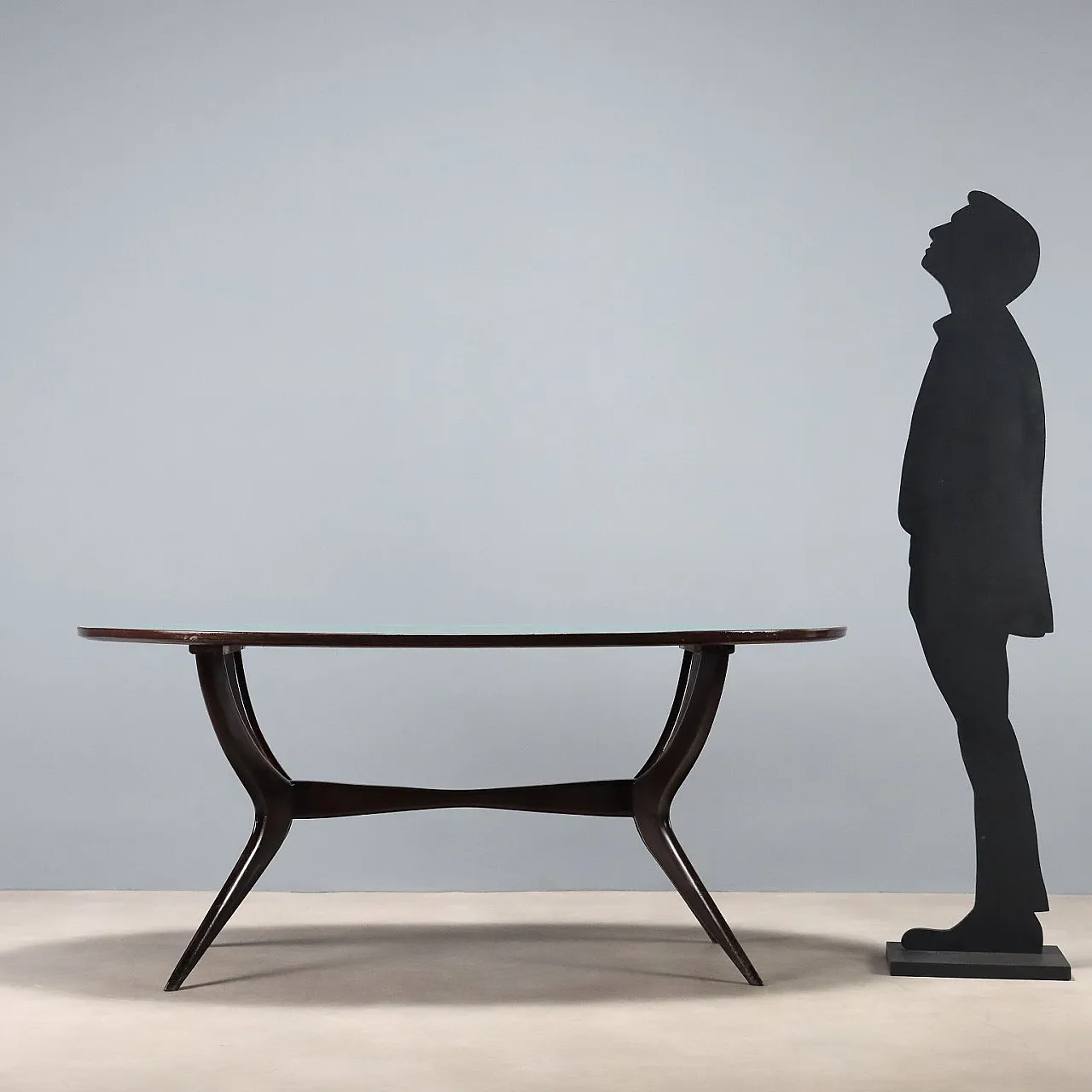 Beech table with formica top, 20th century 3