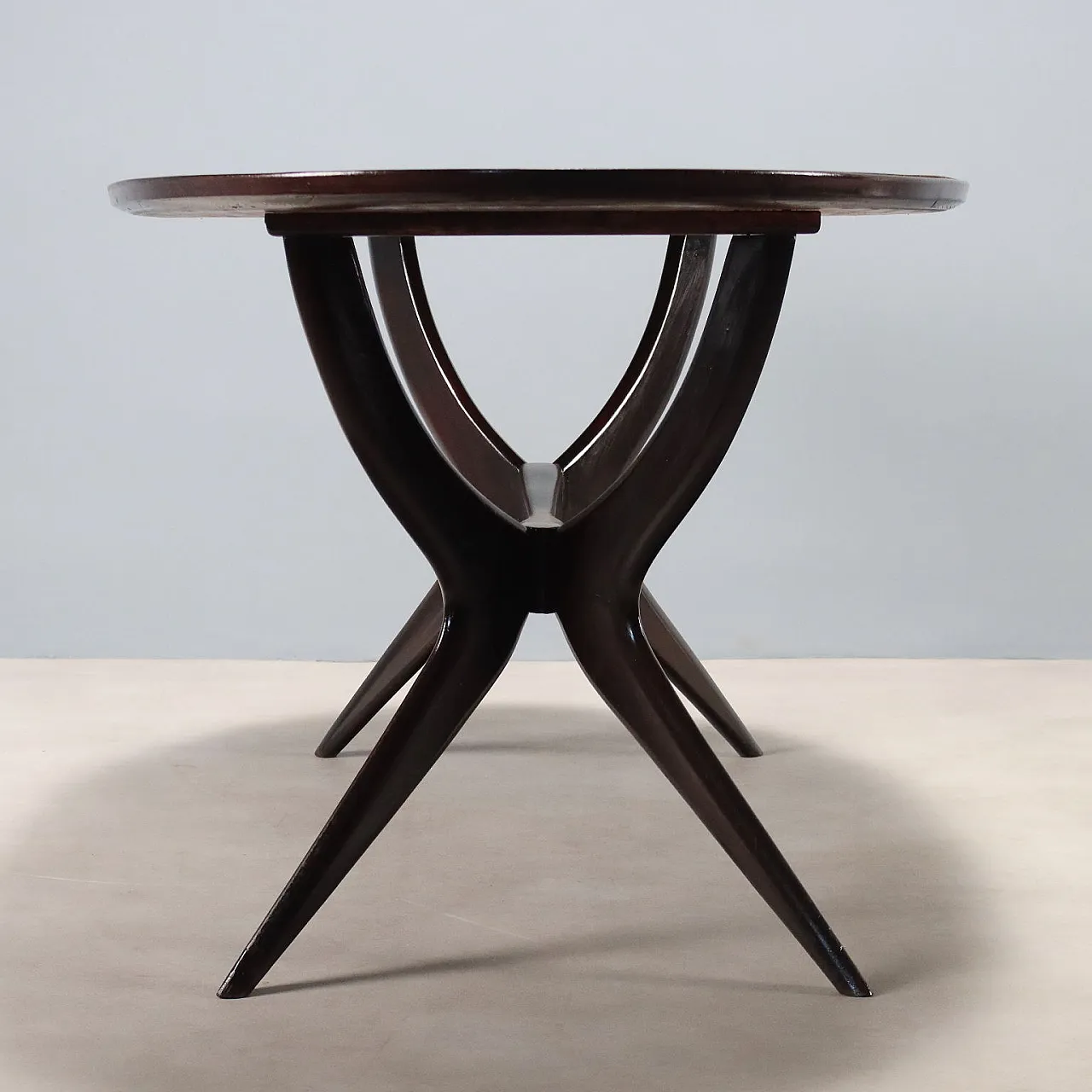 Beech table with formica top, 20th century 4