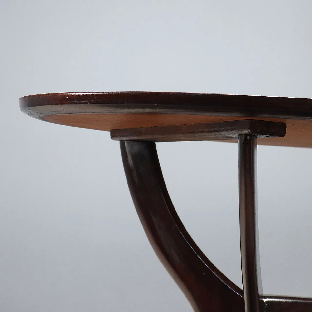 Beech table with formica top, 20th century 5