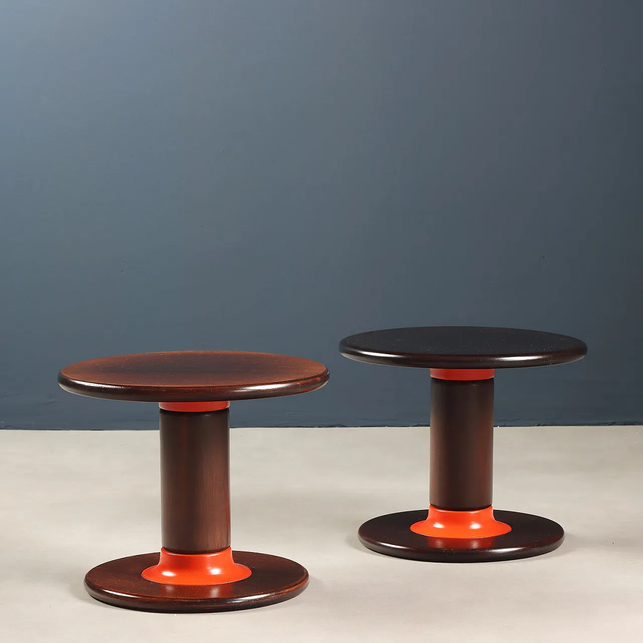 Pair of Rocchetto tables by Ettore Sottsass for Poltronova, 1960s 1