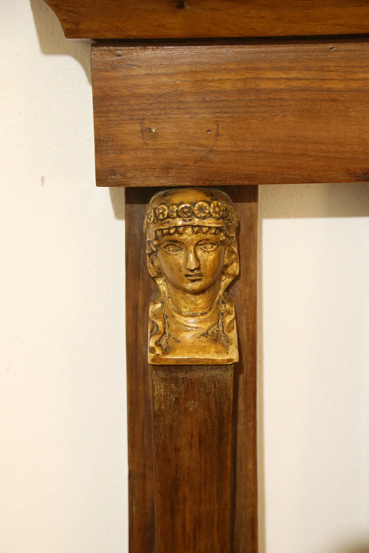Specchiera antica caminiera primo impero noce, fine '700 10