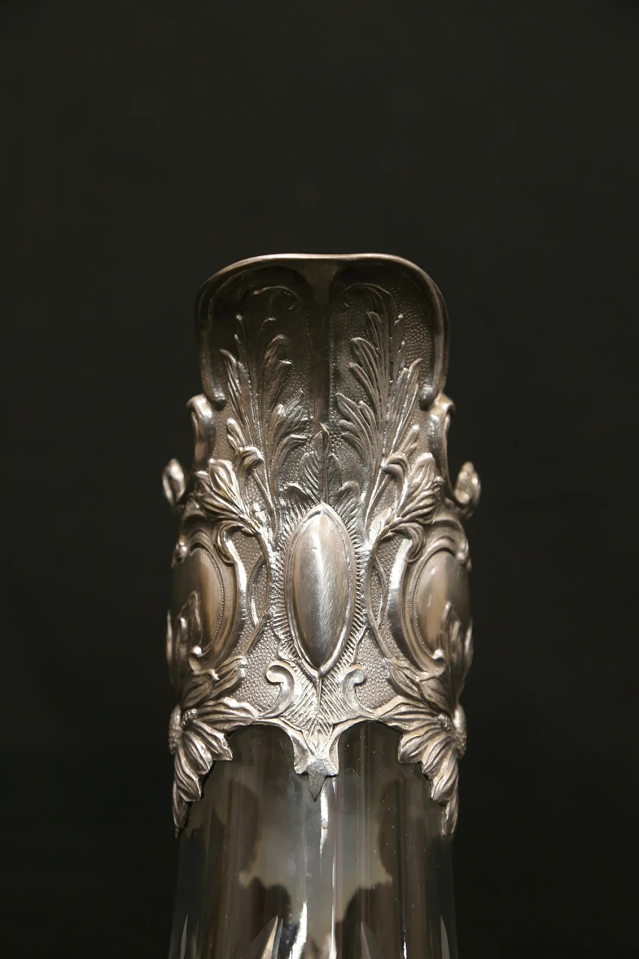 Brocca versatoio vino cristallo argento Topazio atlantis liberty, 1910 11