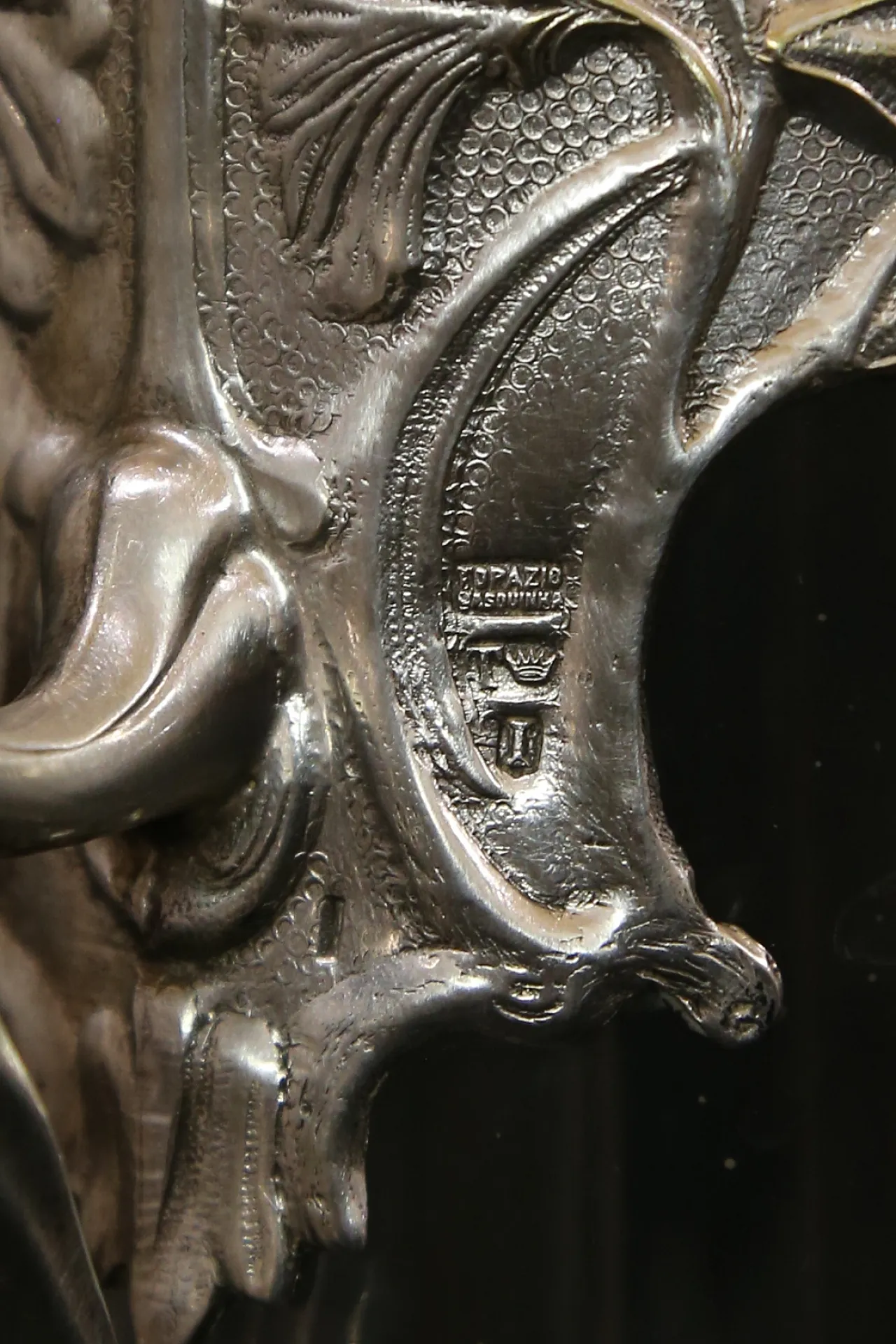 Brocca versatoio vino cristallo argento Topazio atlantis liberty, 1910 19