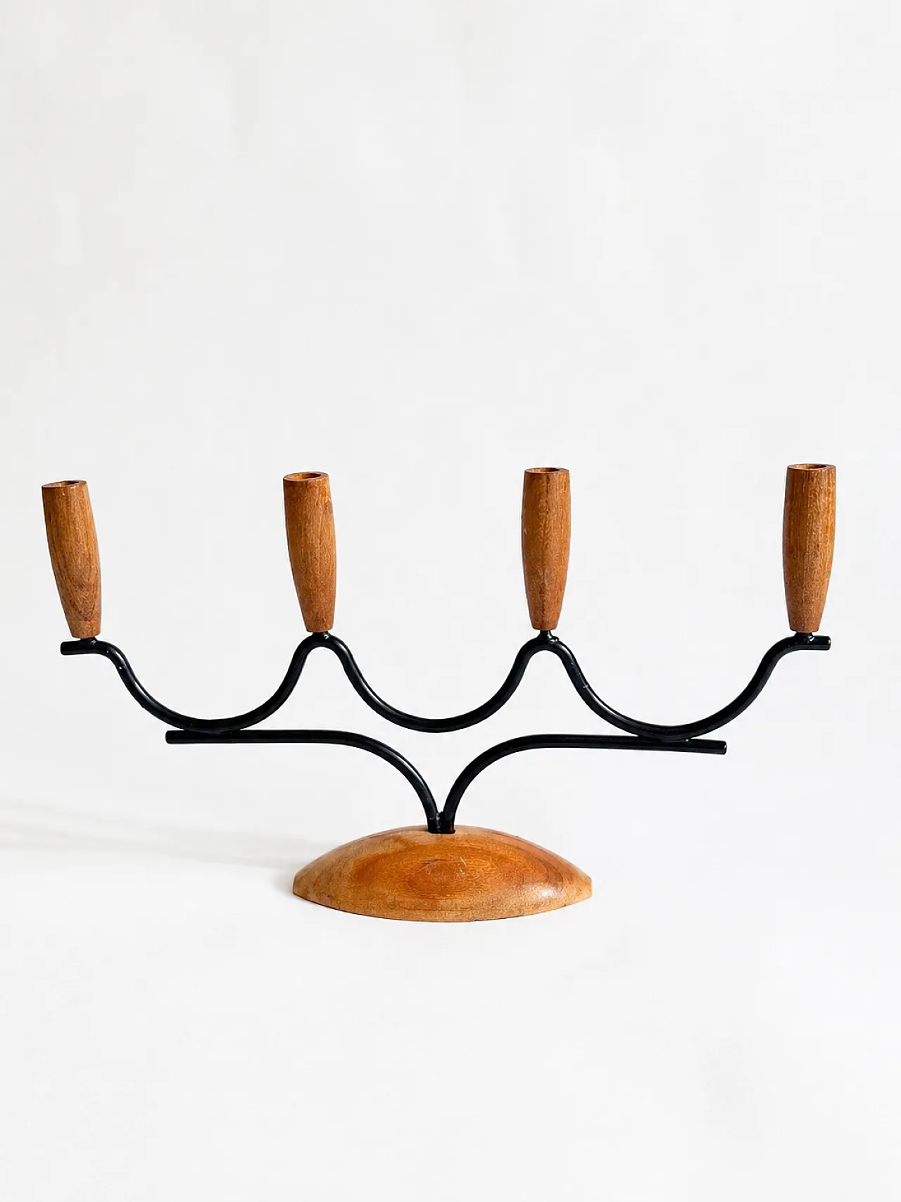 Four-flame candelabra Scandinavian, 70s 1