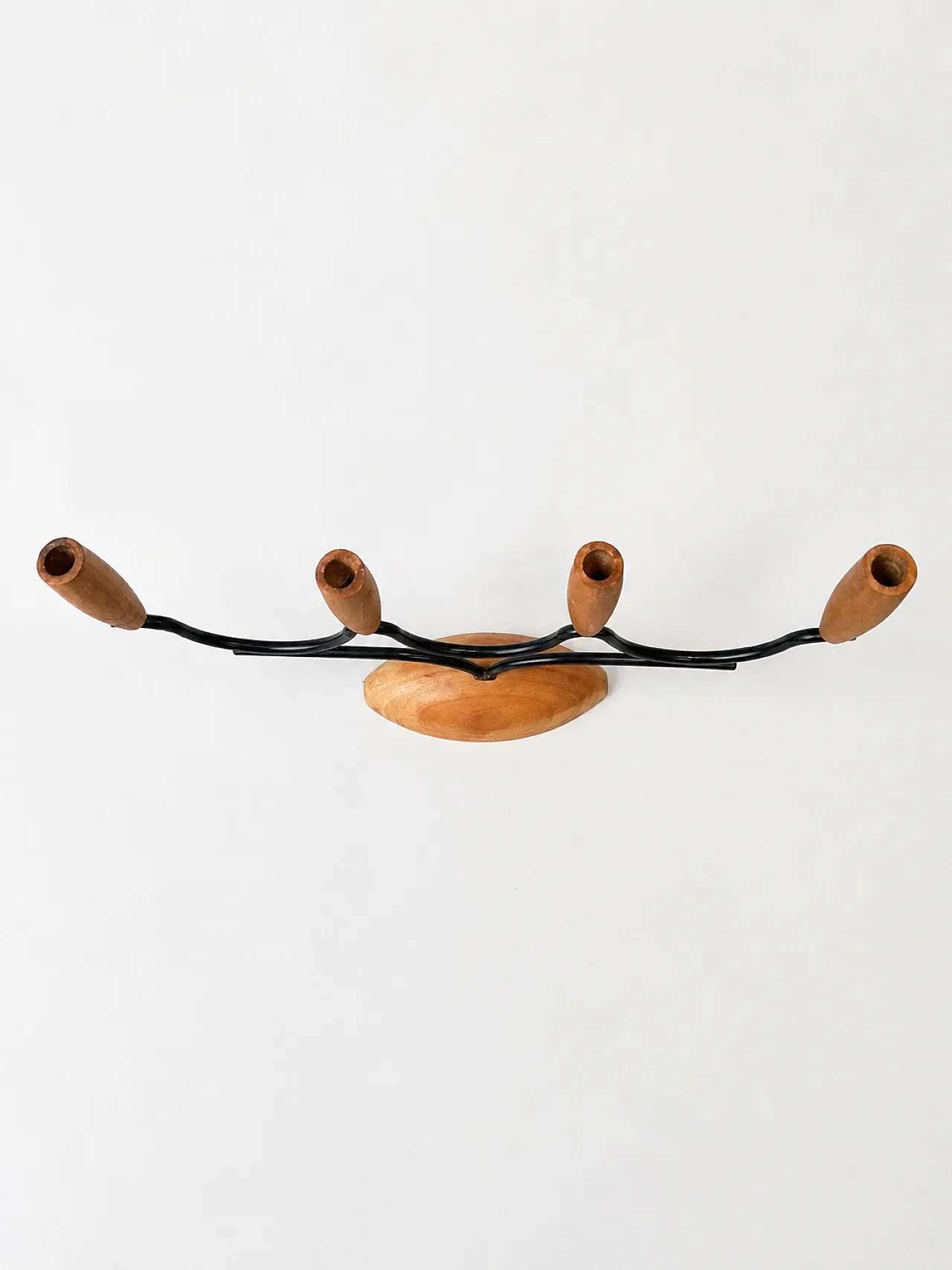 Four-flame candelabra Scandinavian, 70s 3