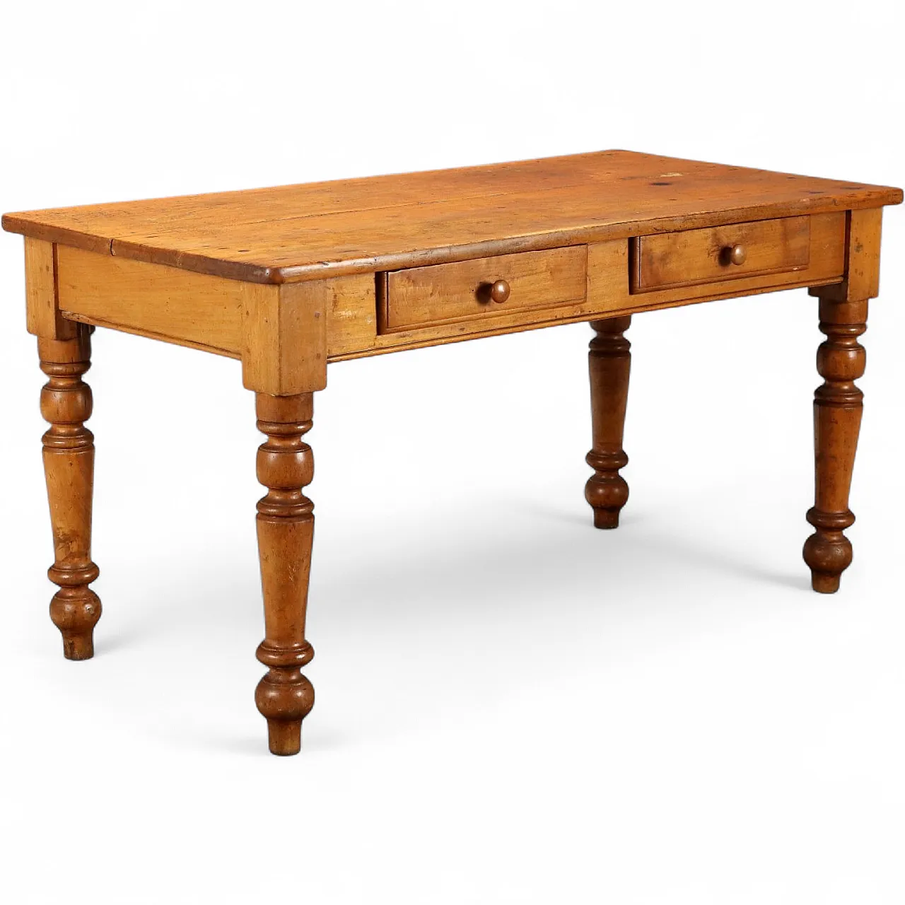 Walnut-stained poplar table, 19th century 11