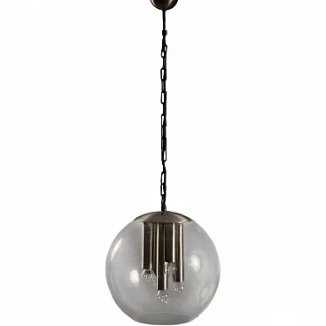 Lamp in metal and glass, 1960s