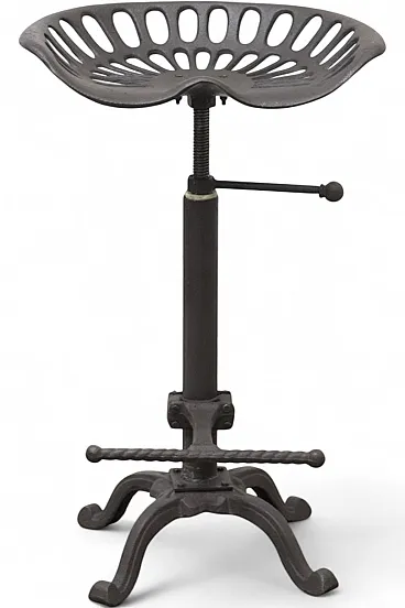 Tractor-Seat Industrial stool, 20th century