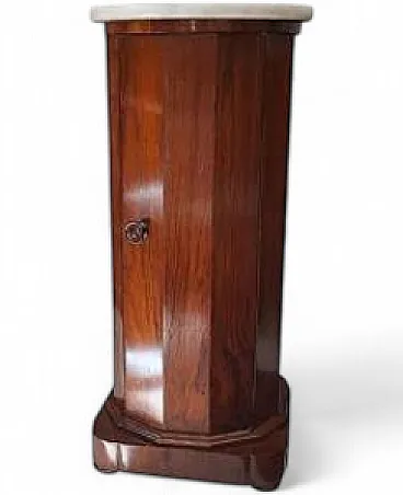 Die-cut walnut column Empire, 19th century