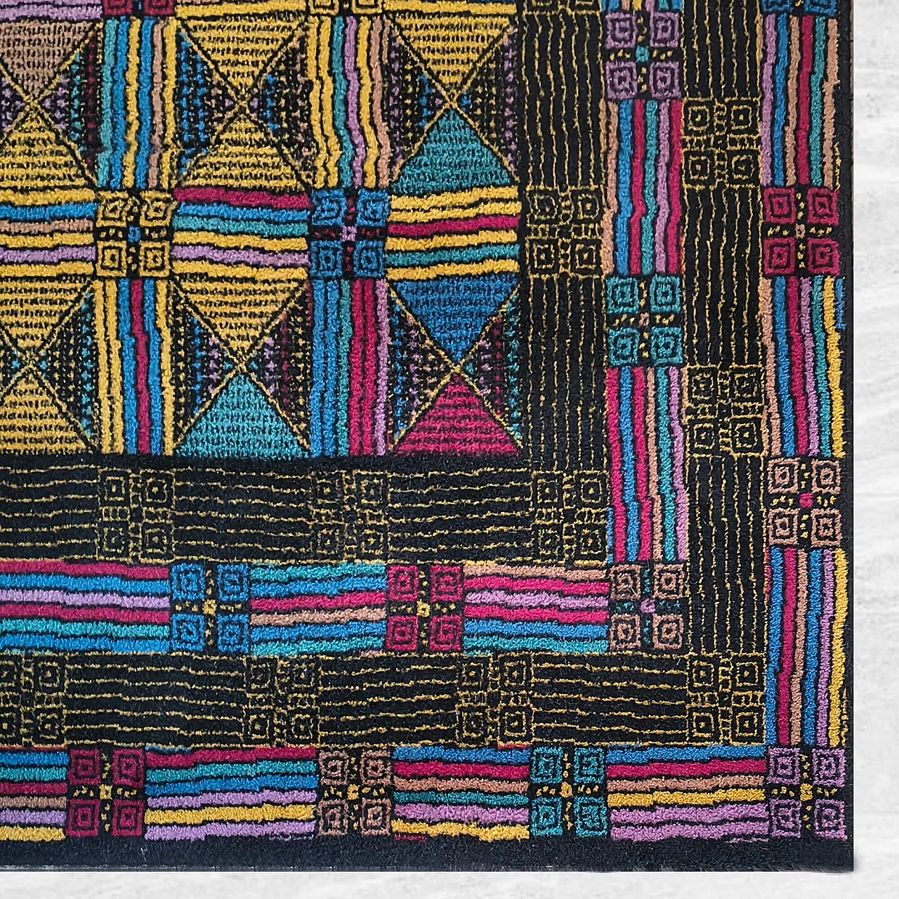 Tappeto geometrico in lana di Missoni per T&J Vestor, anni '80 9