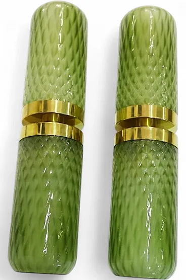 Applique in vetro di Murano e ottone, anni 2000