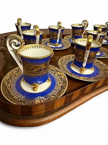 Old Paris service in pure gold, 1950s