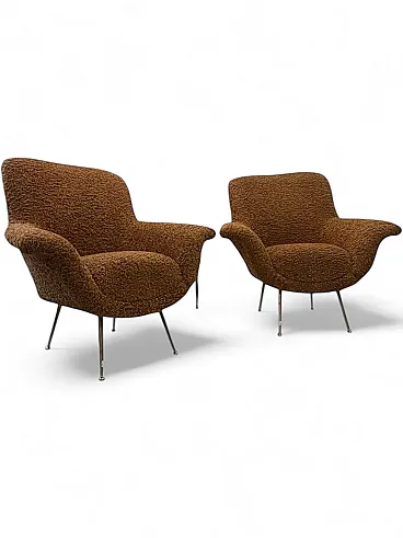 Pair of armchairs by Gigi Radice, 1970s