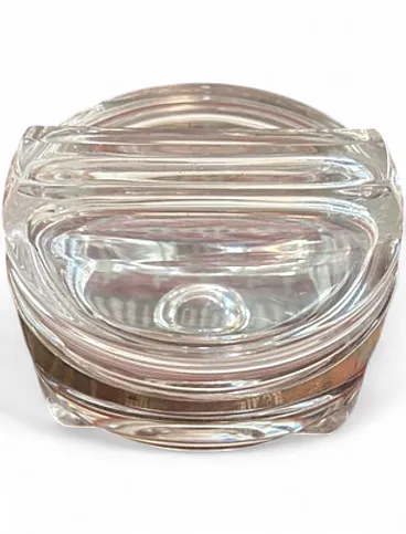 Taddei Sestini glass and silver box, late 20th century