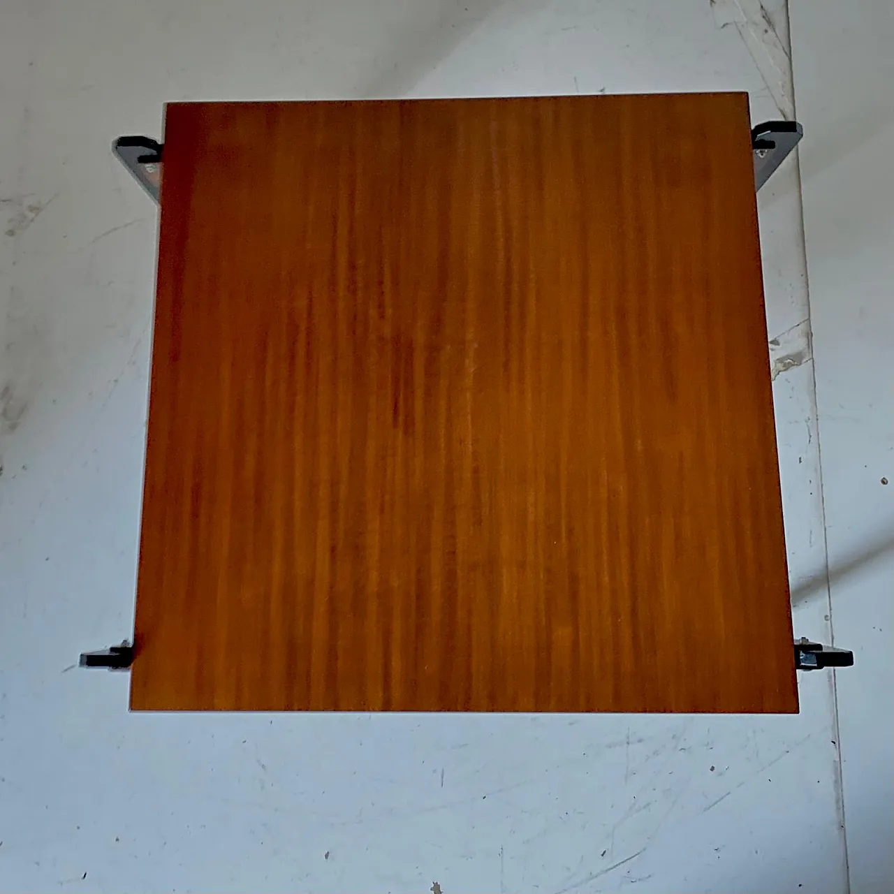 Tavolino in stile scandinavo con top in Mogano, anni '50 7