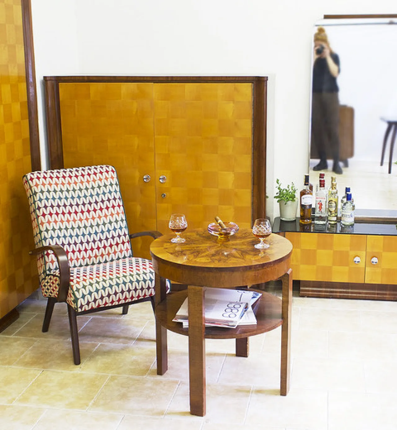 Chest of Drawers by Jindřich Halabala, "Chessboard" 10