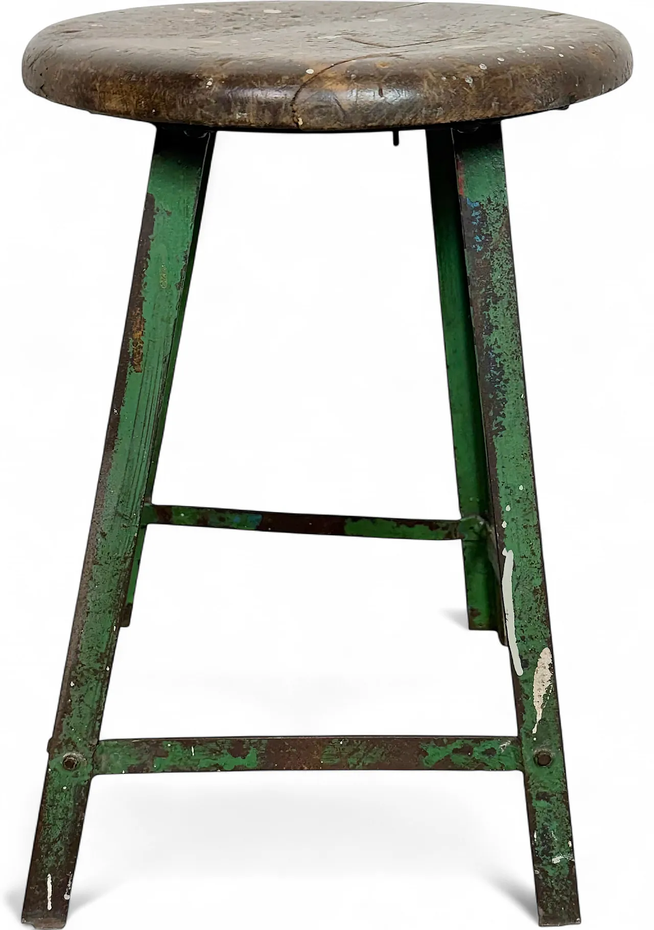 Green Industrial Workshop Stool, 1960s 16