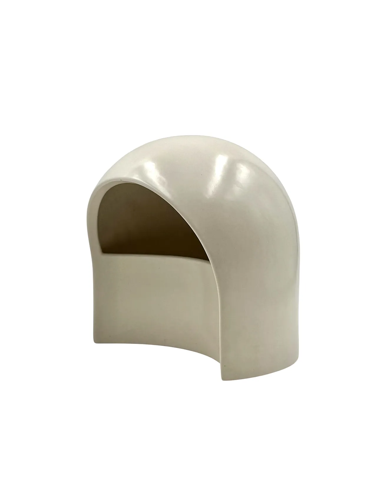 White ceramic table lamp, Italy 1970 11