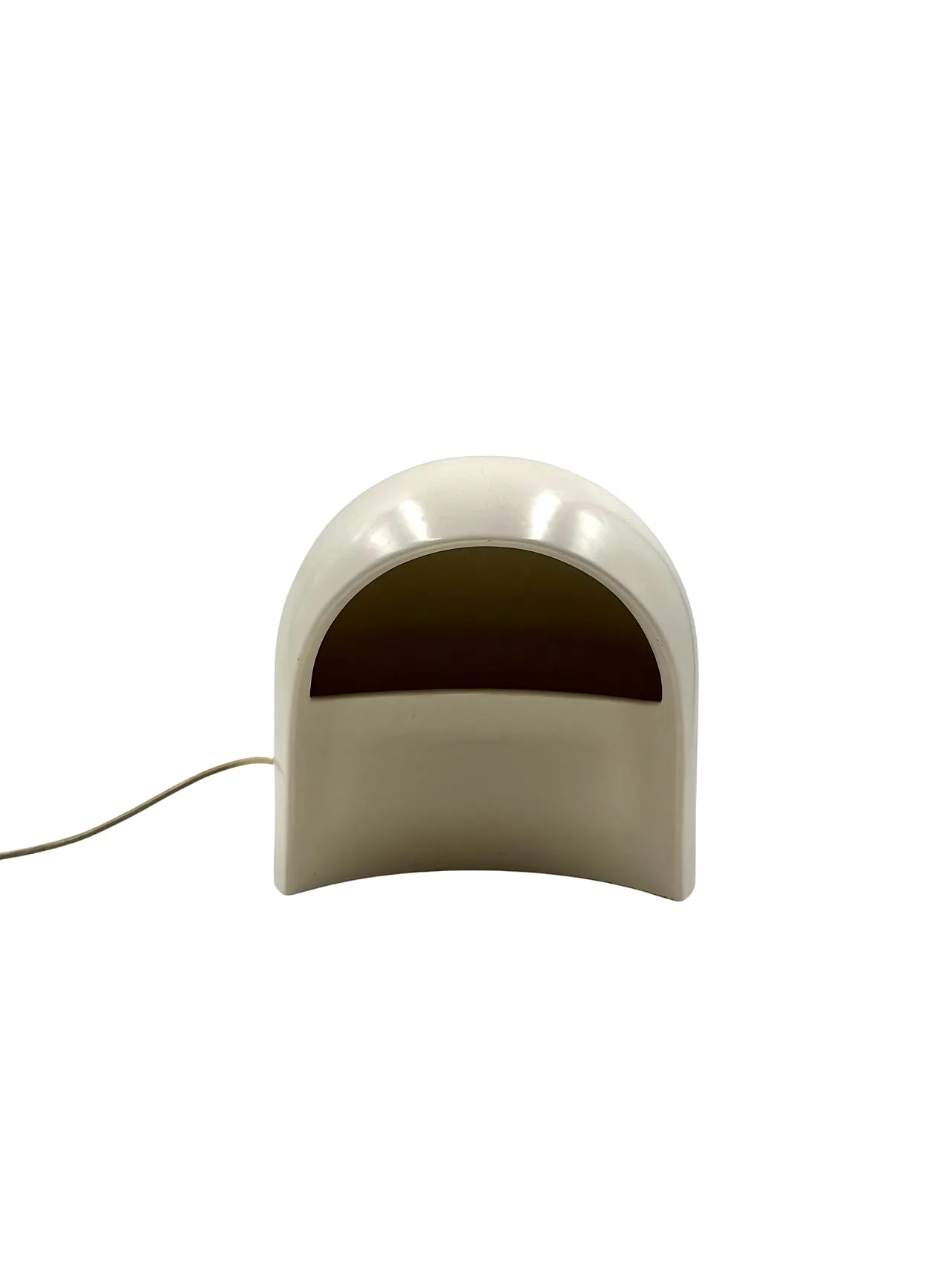 White ceramic table lamp, Italy 1970 13