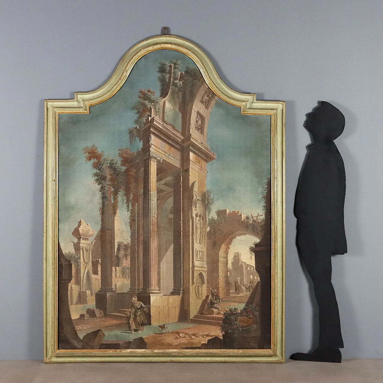 Scope painting by Pietro Paltronieri, tempera on canvas, 18th century 2