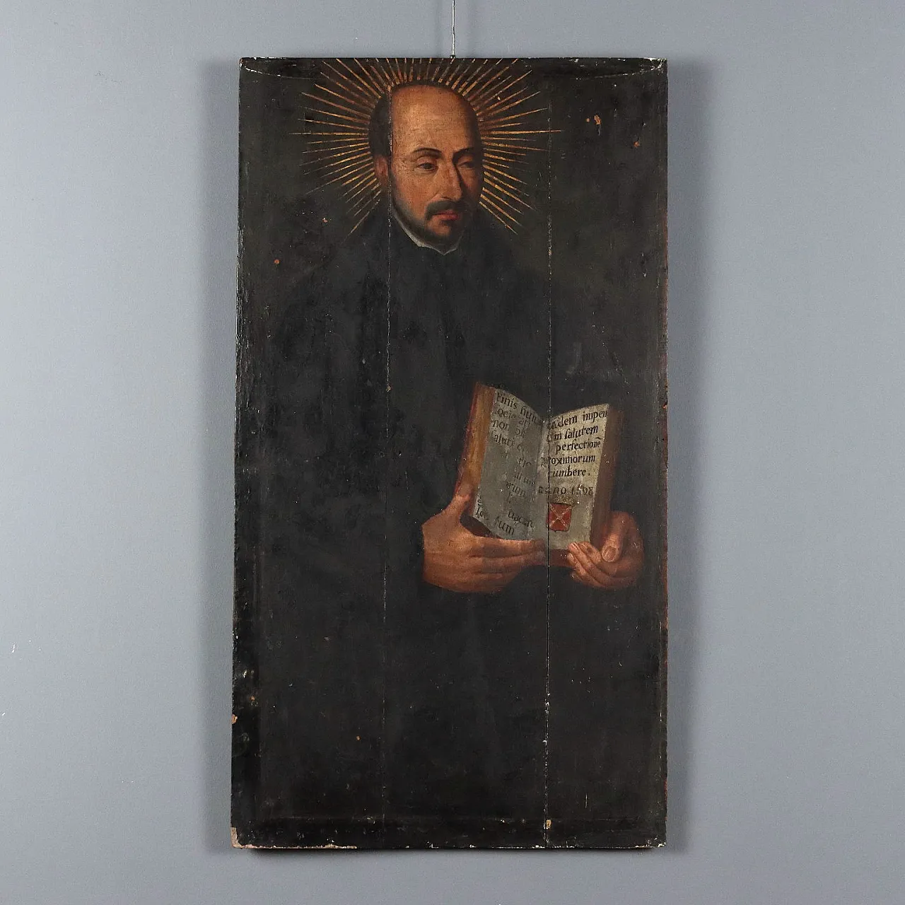Painting of Saint Ignatius of Loyola, oil on panel, 16th century 1