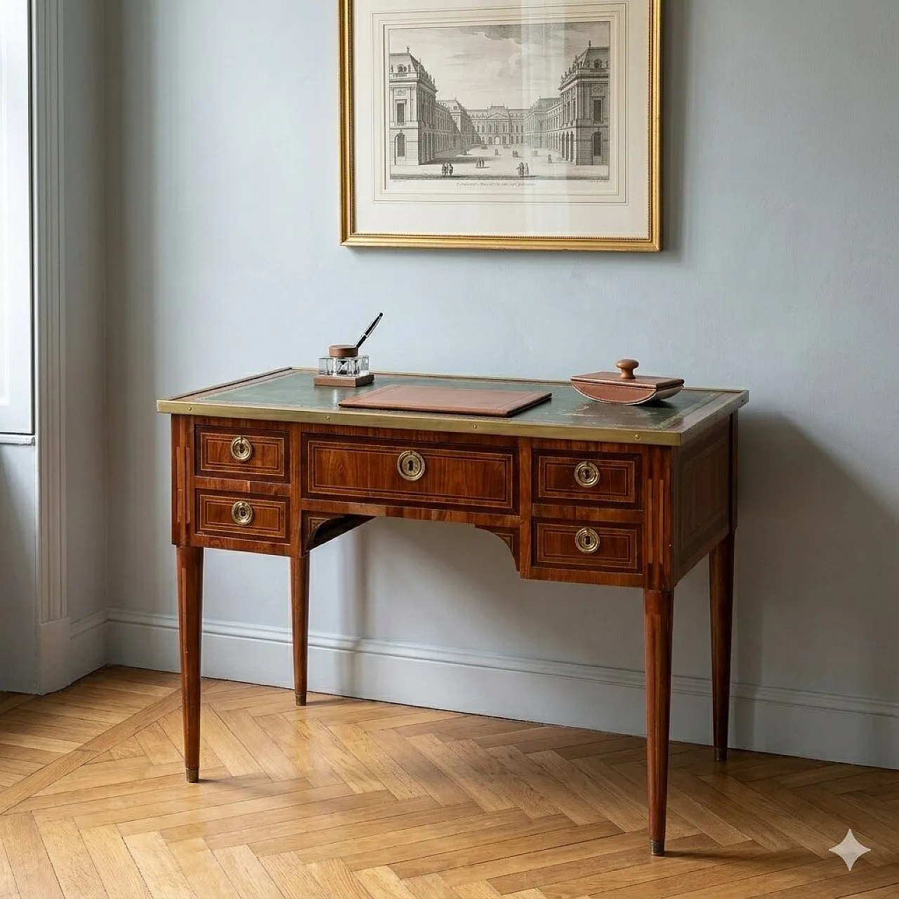Scrittoio in legno, tardo '700 2