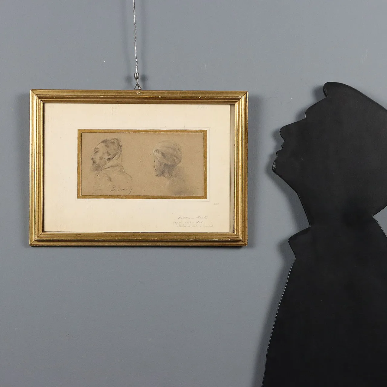Disegno di Domenico Morelli, matita su carta, '800 2