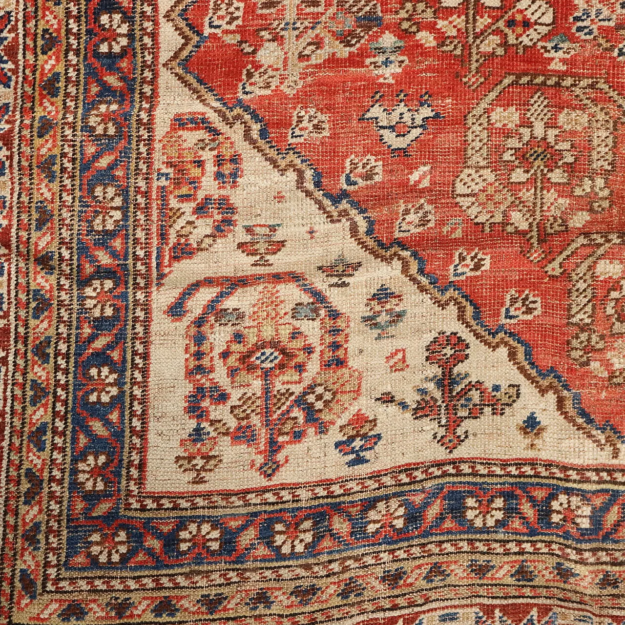 Kaskay wool rug, fine knot, handmade, 20th century 6