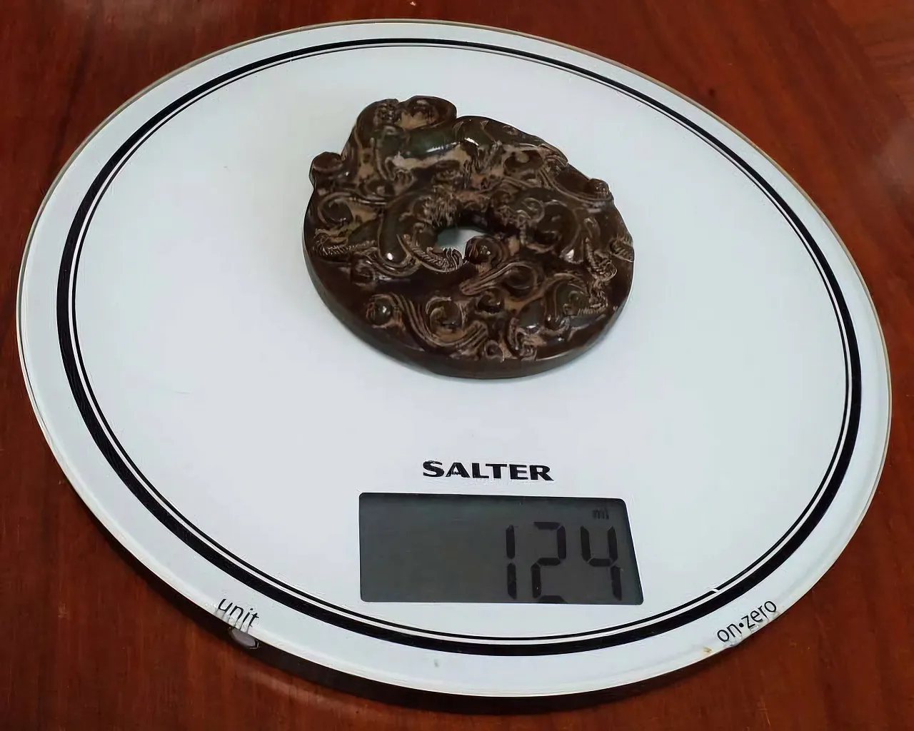 Antique Chinese Jade Disk - Ritual Scroll 15