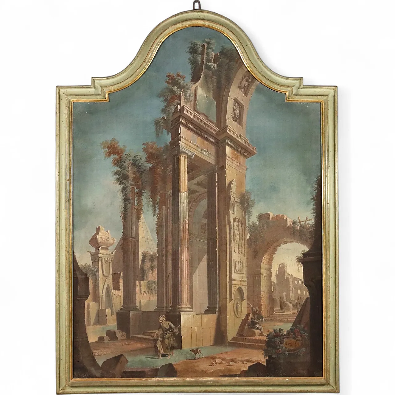 Scope painting by Pietro Paltronieri, tempera on canvas, 18th century 11