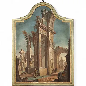 Scope painting by Pietro Paltronieri, tempera on canvas, 18th century