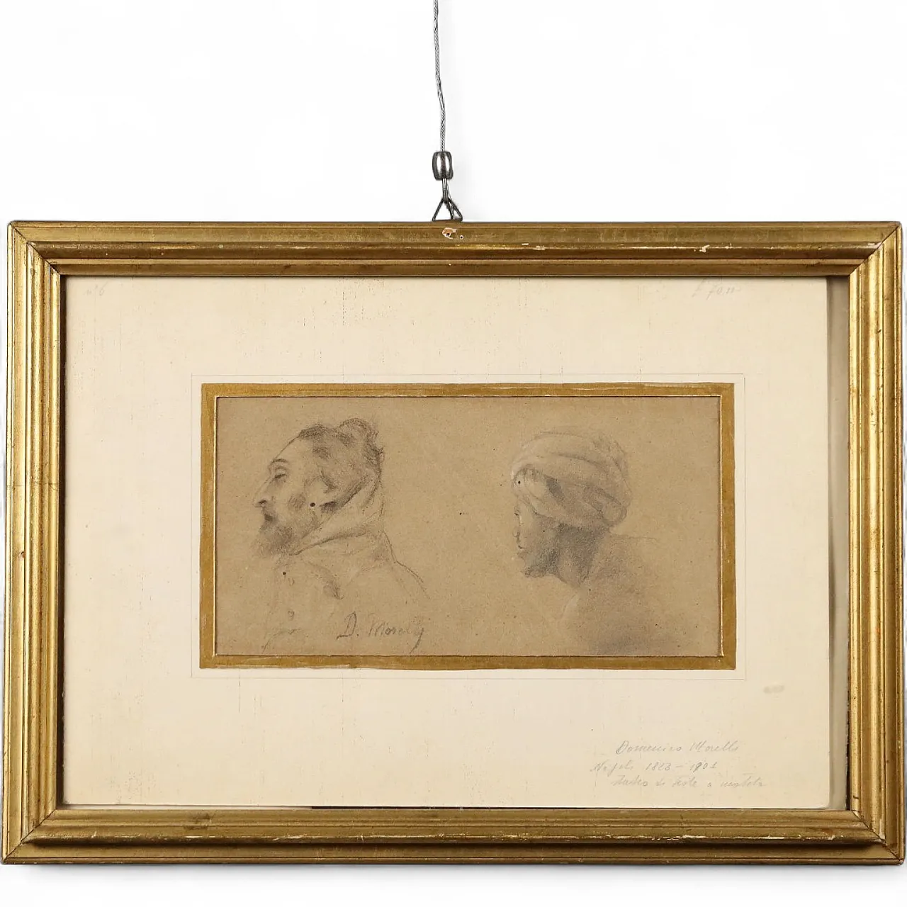 Disegno di Domenico Morelli, matita su carta, '800 11