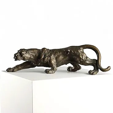 Bronze panther, 20th century