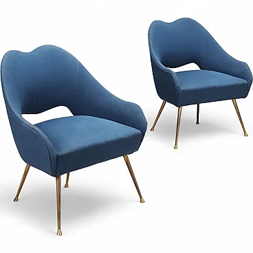 Pair of armchairs, mid-20th century