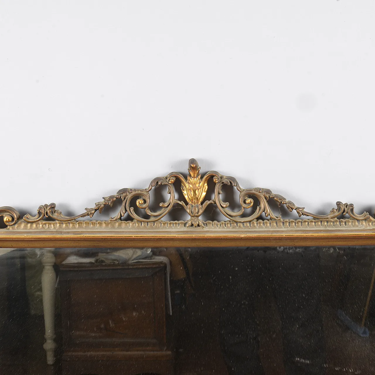 Specchio da credenza in legno, primo '900 2