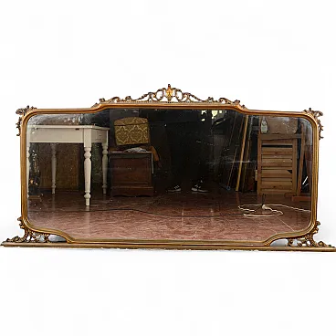 Wooden sideboard mirror, early 20th century