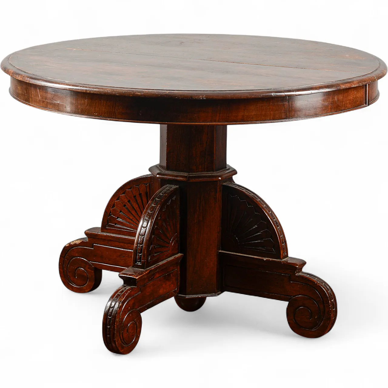 Extendable wooden table, 19th century 9