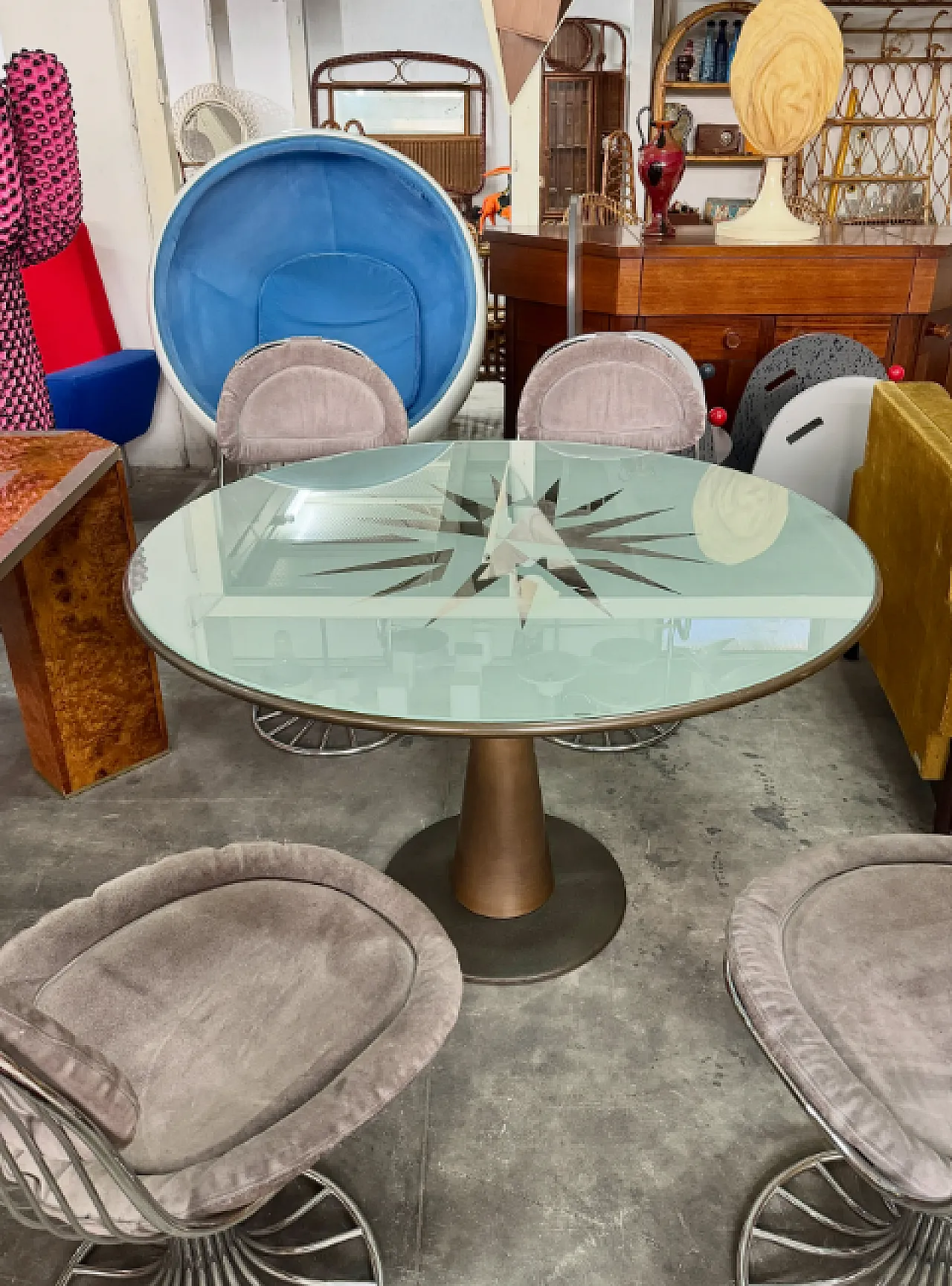 Astrolabe table by Oscar Tusquets, 1980s 1