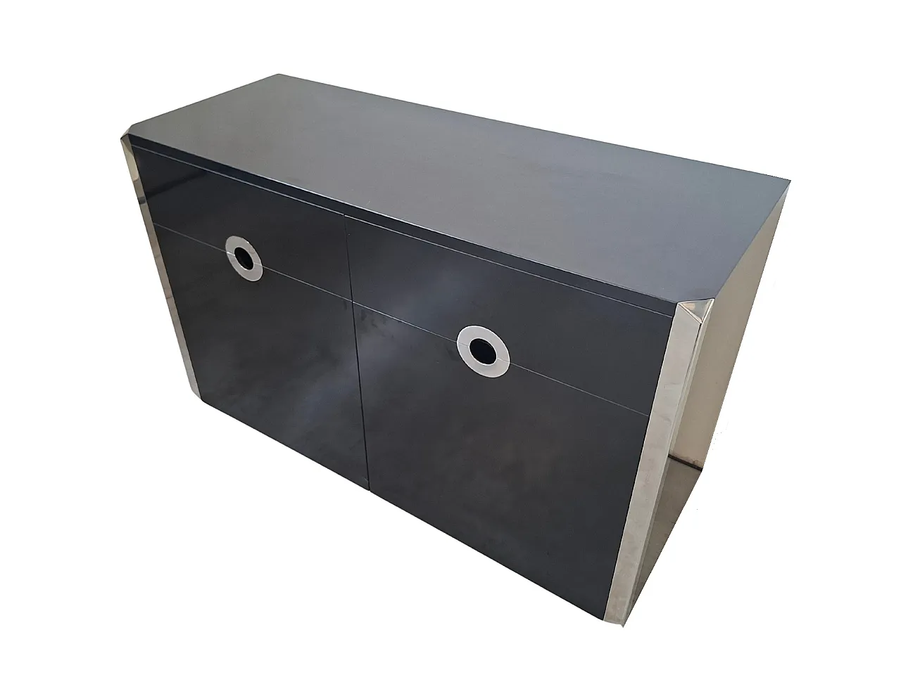 Iconic 2-door sideboard "Alveo" by Willy Rizzo for Mario Sabot – Desig 3