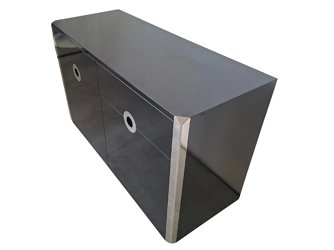 Iconic 2-door sideboard "Alveo" by Willy Rizzo for Mario Sabot – Desig 4