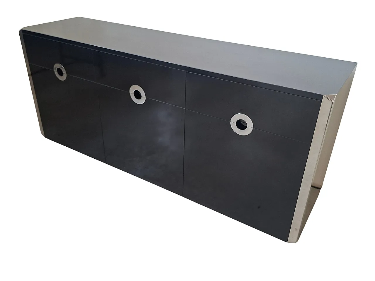 3-door sideboard Alveo by Willy Rizzo for Mario Sabot, 70s 9