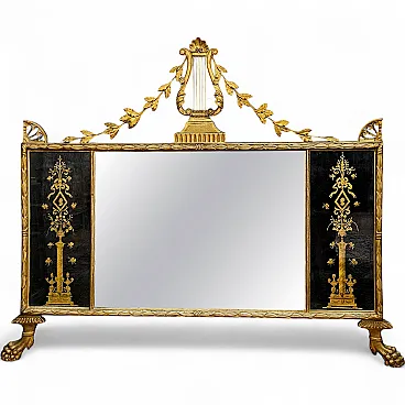 Louis XVI style chimneypiece freestanding mirror, 18th century