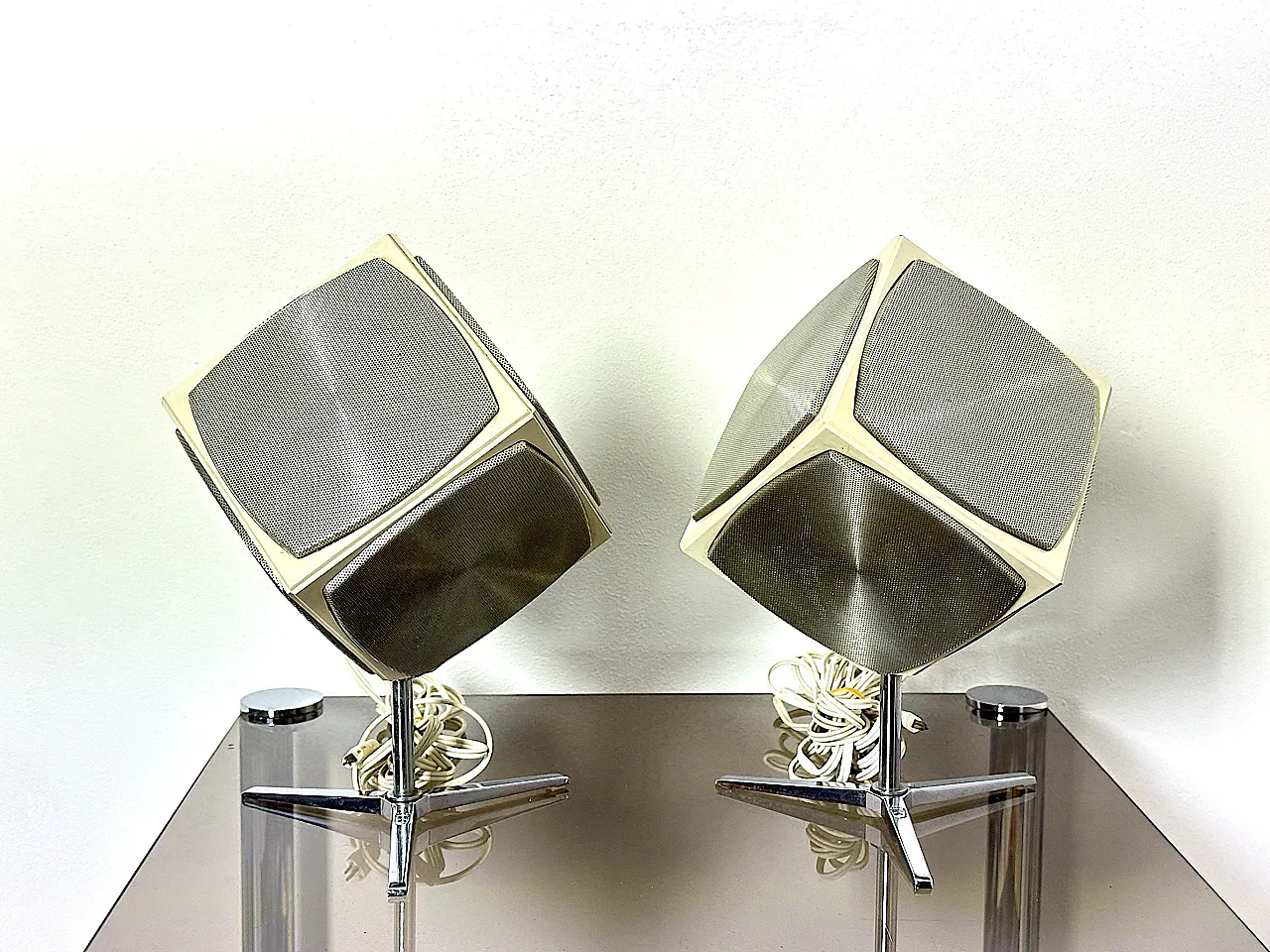 Coppia Diffusori a Cubo Grundig Audiorama 700, anni '70 4